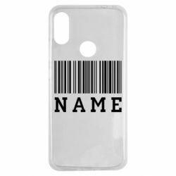 Чехол для Xiaomi Redmi Note 7 Имя под штрих кодом - PrintSalon