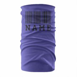 Бандана Имя под штрих кодом - PrintSalon