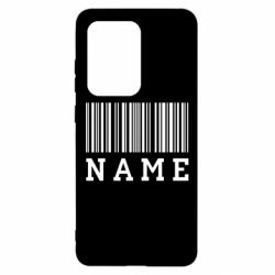 Чехол для Samsung S20 Ultra Имя под штрих кодом - PrintSalon
