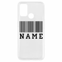 Чехол для Oppo A53/A32/A33 Имя под штрих кодом - PrintSalon