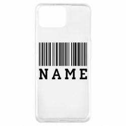 Чехол для Oppo A73 Имя под штрих кодом - PrintSalon