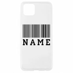 Чехол для Oppo A92s Имя под штрих кодом - PrintSalon