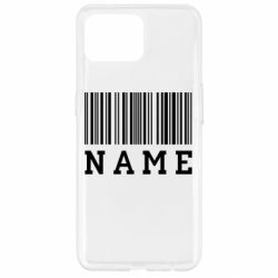 Чехол для Oppo Reno 4 Lite Имя под штрих кодом - PrintSalon