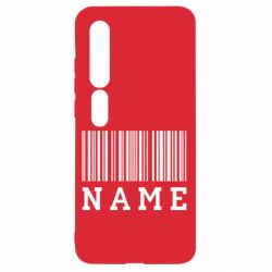 Чехол для Xiaomi Mi10/10 Pro Имя под штрих кодом - PrintSalon