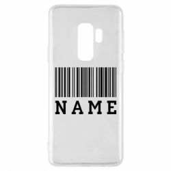 Чехол для Samsung S9+ Имя под штрих кодом - PrintSalon
