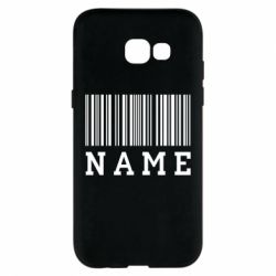 Чехол для Samsung A5 2017 Имя под штрих кодом