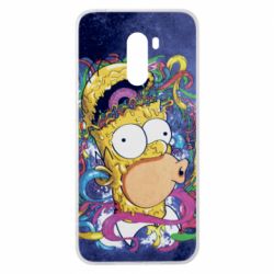 Чехол для Xiaomi Pocophone F1 In Homer's head - PrintSalon