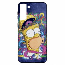 Чехол для Samsung S21 Ultra In Homer's head - PrintSalon
