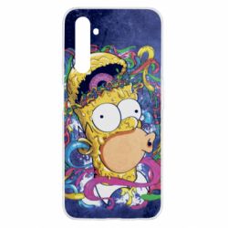 Чехол для Realme 6 In Homer's head - PrintSalon