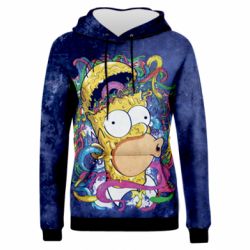 Жіноче 3D худі In Homer's head-PrintSalon Жіноче 3D худі In Homer's head