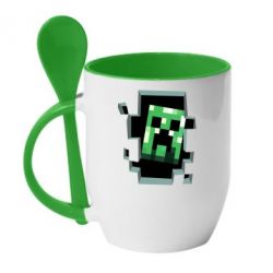 Чашка с ложкой In the tunnel - PrintSalon