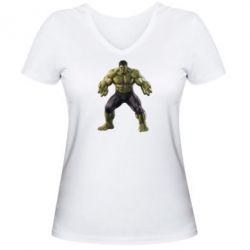 Жіноча футболка з V-подібним вирізом Incredible Hulk - PrintSalon