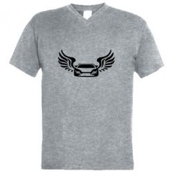 Мужская футболка  с V-образным вырезом Infiniti wings - PrintSalon