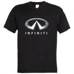 Чоловіча футболка з V-подібним вирізом Infinity Logo 3D - PrintSalon