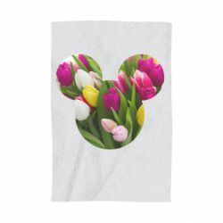 Полотенце с принтом Inner world flowers mickey mouse - PrintSalon