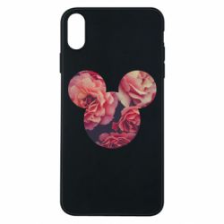 Чехол для iPhone Xs Max Inner world flowers mickey mouse