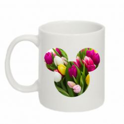 Чашка 320ml Inner world flowers mickey mouse