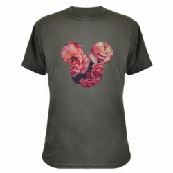 Камуфляжная футболка Inner world flowers mickey mouse - PrintSalon