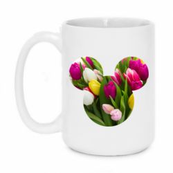 Чашка 420ml Inner world flowers mickey mouse