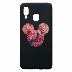 Чехол для Samsung A40 Inner world flowers mickey mouse - PrintSalon