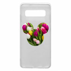 Чехол для Samsung S10 Inner world flowers mickey mouse