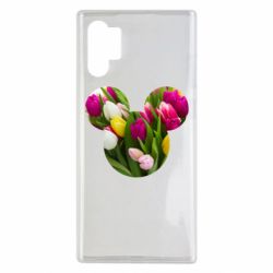 Чехол для Samsung Note 10 Plus Inner world flowers mickey mouse - PrintSalon