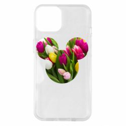 Чехол для iPhone 14 Inner world flowers mickey mouse