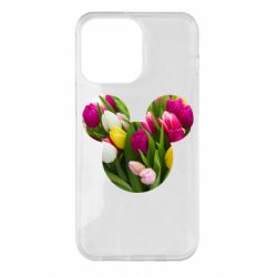 Чехол для iPhone 14 Pro Max Inner world flowers mickey mouse