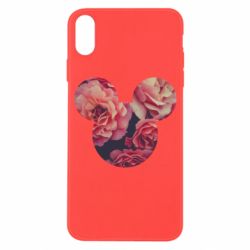 Чехол для iPhone X/Xs Inner world flowers mickey mouse
