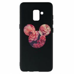 Чехол для Samsung A8+ 2018 Inner world flowers mickey mouse - PrintSalon