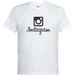 Чоловіча футболка з V-подібним вирізом Instagram