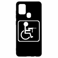 Чехол для Samsung A21s Инвалид с MP40-PrintSalon Чехол для Samsung A21s Инвалид с MP40