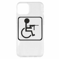 Чехол для iPhone 14 Plus Инвалид с MP40 - PrintSalon