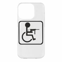 Чехол для iPhone 14 Pro Инвалид с MP40