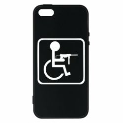 Чехол для iPhone5/5S/SE Инвалид с MP40 - PrintSalon