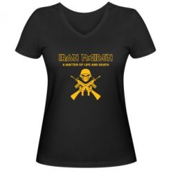 Женская футболка с V-образным вырезом Iron Maiden - PrintSalon