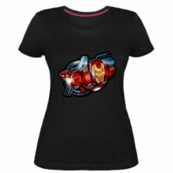 Жіноча преміум футболка Iron Man and Avengers - PrintSalon