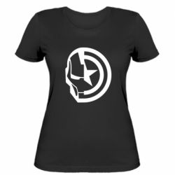 Жіноча футболка Iron Man and Captain America - PrintSalon