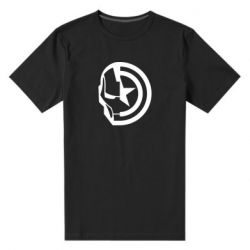 Чоловіча преміум футболка Iron Man and Captain America - PrintSalon