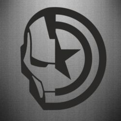 Наклейка Iron Man and Captain America - PrintSalon