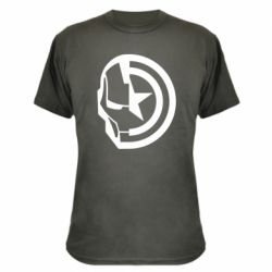 Камуфляжна футболка Iron Man and Captain America - PrintSalon