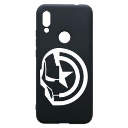 Чехол для Xiaomi Redmi 7 Iron Man and Captain America
