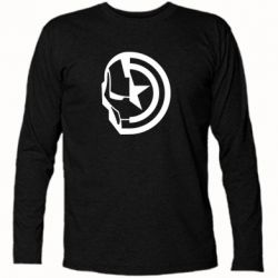 Футболка з довгим рукавом Iron Man and Captain America - PrintSalon
