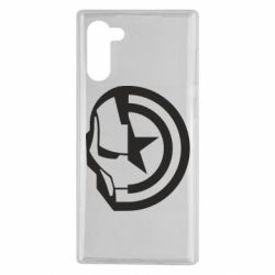 Чохол для Samsung Note 10 Iron Man and Captain America-PrintSalon Чохол для Samsung Note 10 Iron Man and Captain America