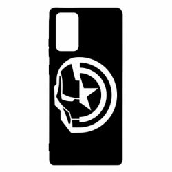 Чехол для Samsung Note 20 Iron Man and Captain America