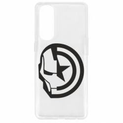 Чохол для Oppo Reno 4 Pro Iron Man and Captain America - PrintSalon