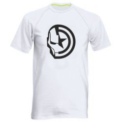 Чоловіча футболка для спорту Iron Man and Captain America - PrintSalon