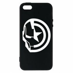 Чохол для iphone 5/5S/SE Iron Man and Captain America - PrintSalon