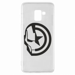 Чехол для Samsung A8+ 2018 Iron Man and Captain America