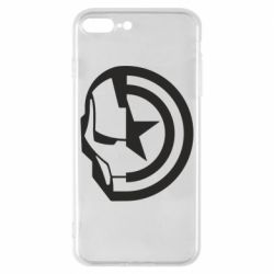 Чохол для iPhone 8 Plus Iron Man and Captain America - PrintSalon